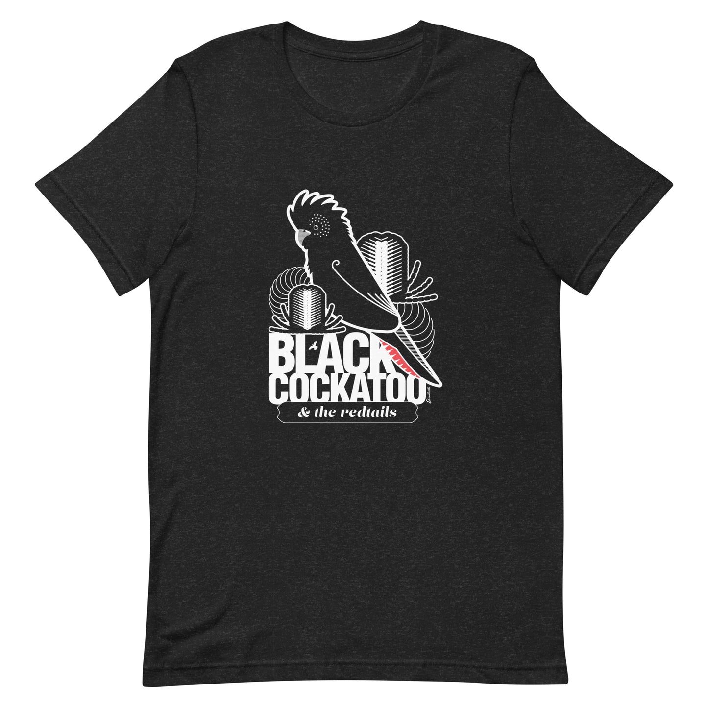 Black Cockatoo & the Redtails – Australian bird t-shirts