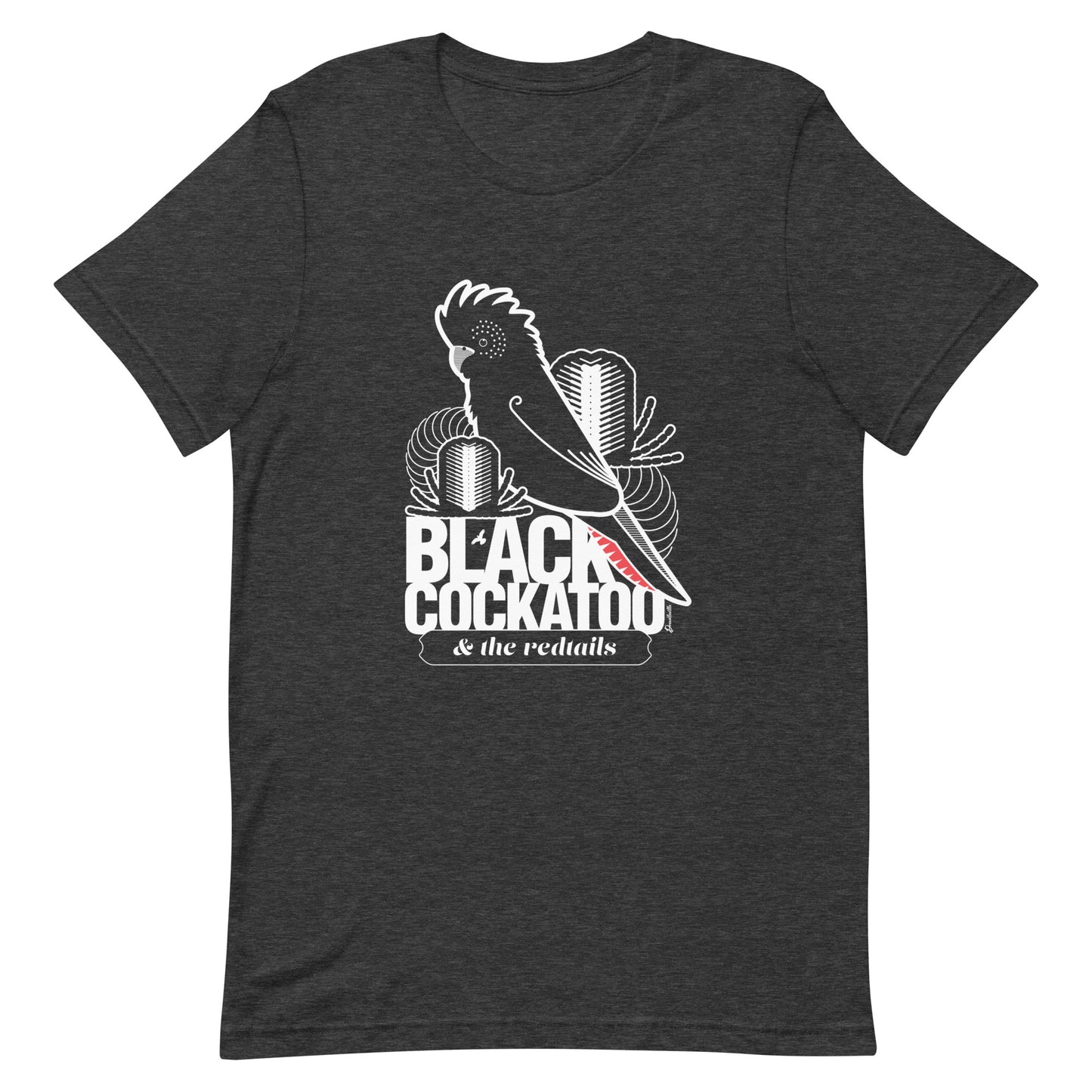 Black Cockatoo & the Redtails – Australian bird t-shirts