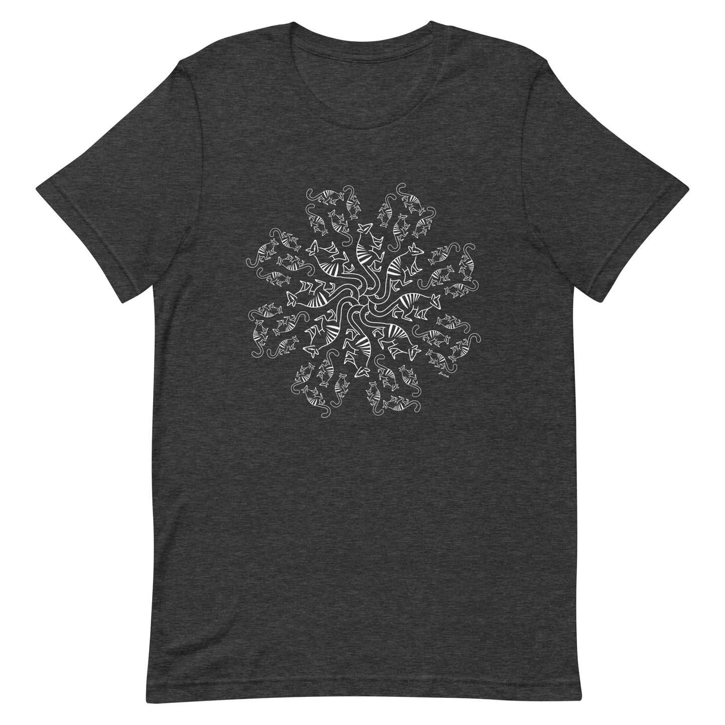 Numbat mandela Australian designed tshirt grey heather