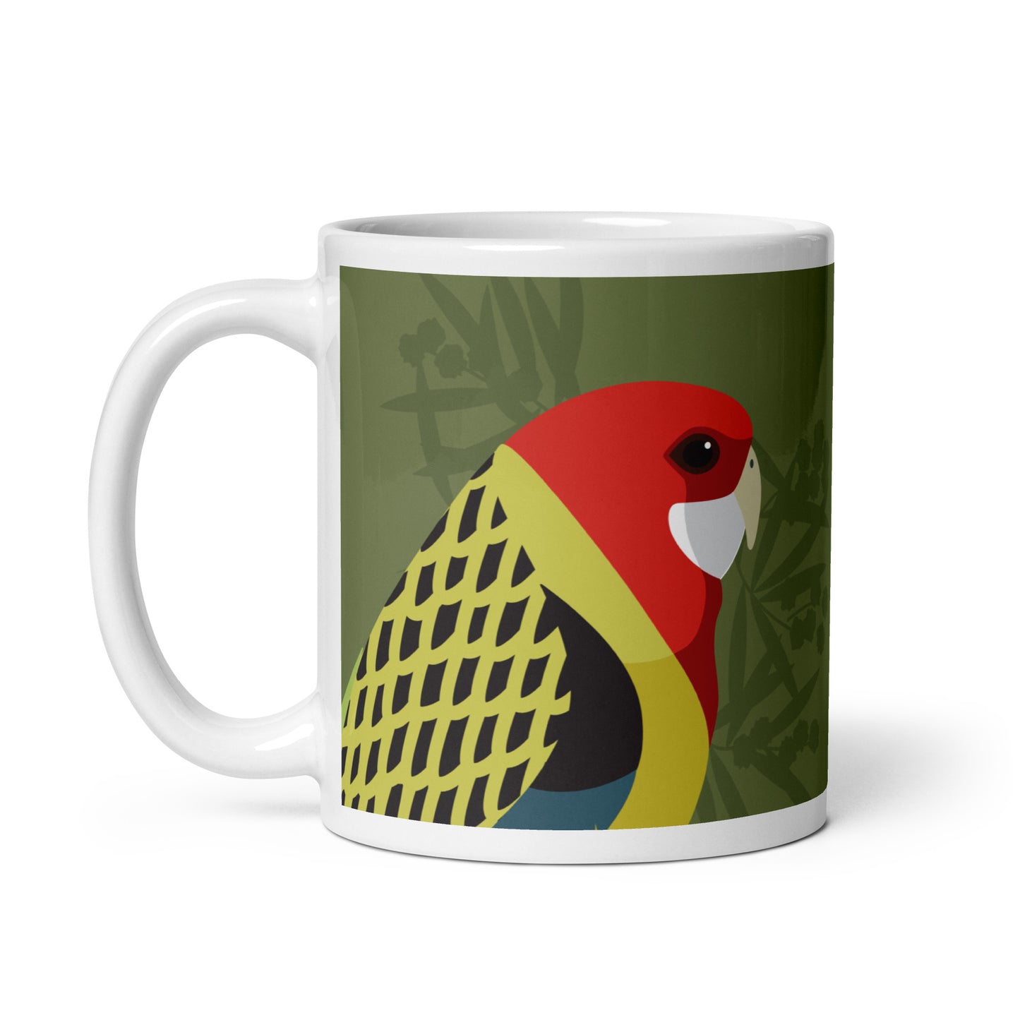Eastern Rosella –– Australian bird mugs