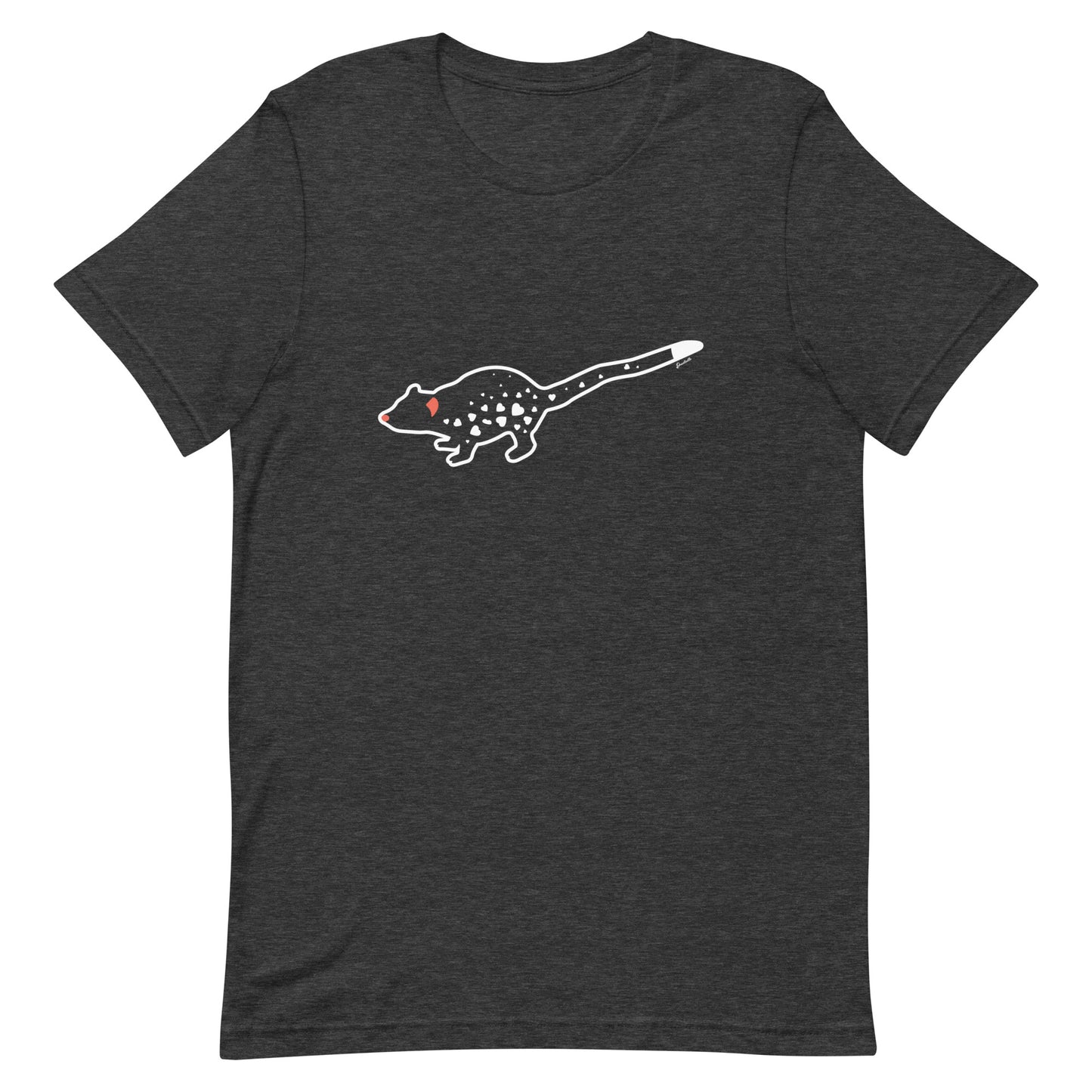 spotted quoll heart grey heather